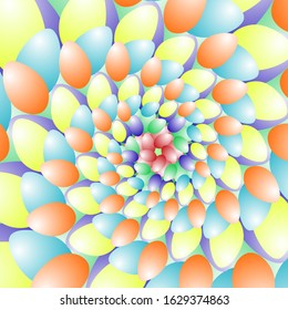 easter eggs pattern. top gradient. repeating geometric shapes. eps 10 vector.