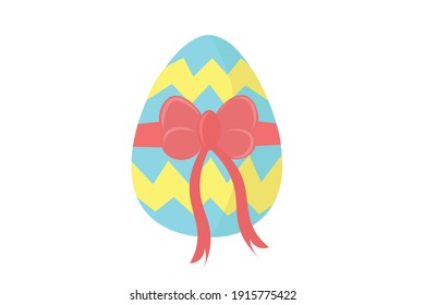 Easter Eggs with Pretty Pink Ribbons