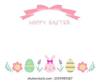 It is an Easter eggs and rabbit frame.