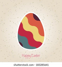 easter eggs retro pattern vector