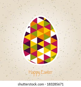 easter eggs retro pattern vector