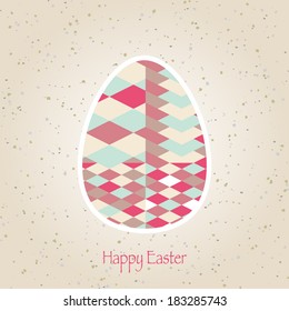 easter eggs retro pattern vector