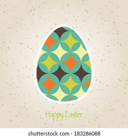 easter eggs retro pattern vector