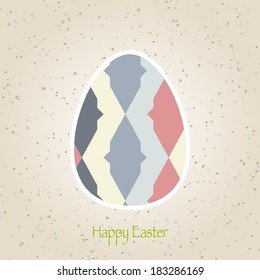 easter eggs retro pattern vector