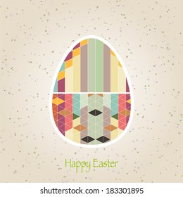 easter eggs retro pattern vector