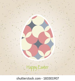 easter eggs retro pattern vector