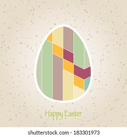 easter eggs retro pattern vector
