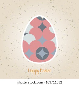 easter eggs retro pattern vector