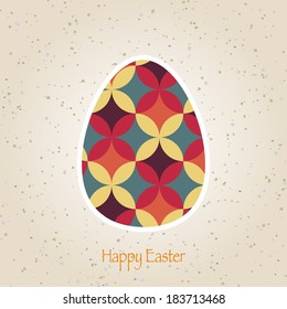 easter eggs retro pattern vector
