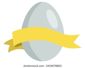 Easter Eggs with Ribbon Background