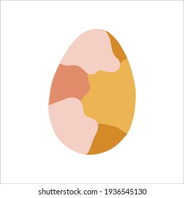Easter eggs with ribbon on white background isolated