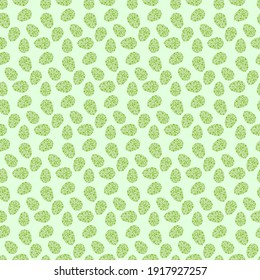 Easter eggs seamless abstract pattern. Festive stylish wallpaper. Vector illustration.