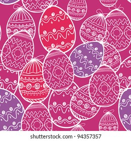 Easter eggs seamless background