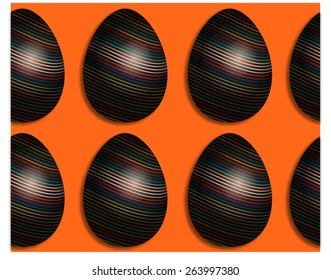 easter eggs seamless pattern