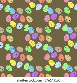 Easter eggs seamless pattern