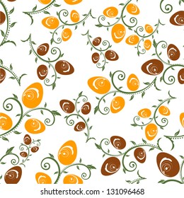 Easter eggs seamless pattern background.