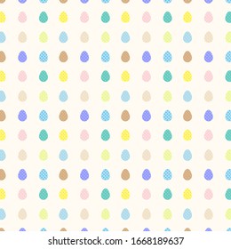Easter eggs seamless pattern. Easter eggs for Easter holidays design concep