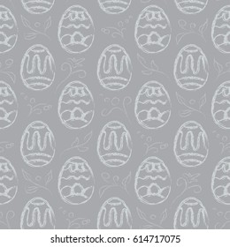 Easter eggs seamless pattern. Spring pattern. Vector illustration