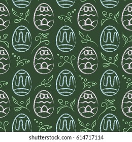 Easter eggs seamless pattern. Spring pattern. Vector illustration