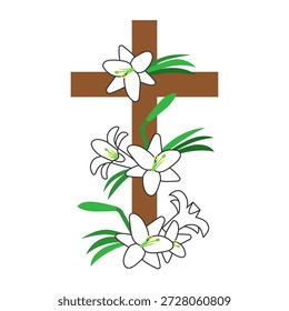 Conjunto de huevos de Pascua. Símbolos cristianos de festividad y resurrección. Tradición religiosa estacional de primavera.