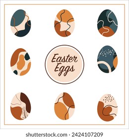 Easter Eggs Set Collection Illustration