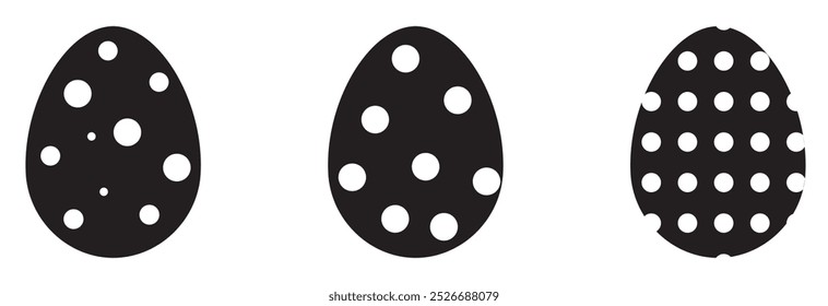 Easter eggs set. Vector  set of eggs with ornament design eps 10