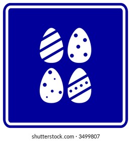 easter eggs sign