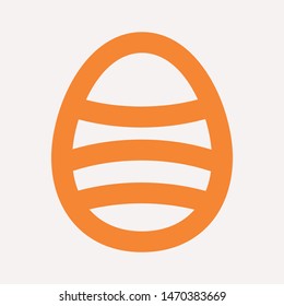 easter eggs simple icon isolated sign symbol vector illustration - vector  