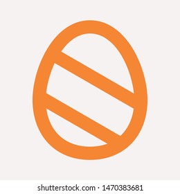easter eggs simple icon isolated sign symbol vector illustration - vector  