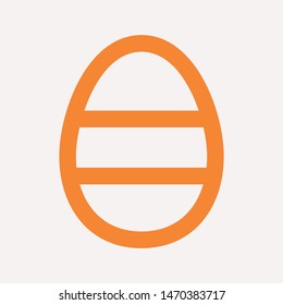 easter eggs simple icon isolated sign symbol vector illustration - vector  
