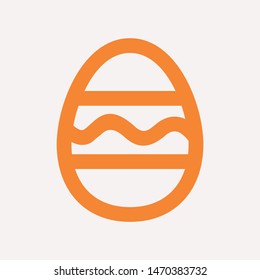 easter eggs simple icon isolated sign symbol vector illustration - vector  