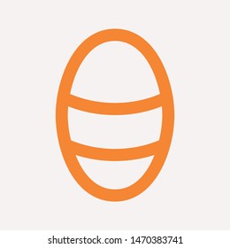 easter eggs simple icon isolated sign symbol vector illustration - vector  