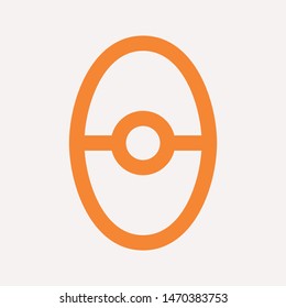 easter eggs simple icon isolated sign symbol vector illustration - vector  