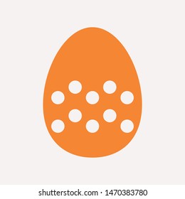 easter eggs simple icon isolated sign symbol vector illustration - vector  