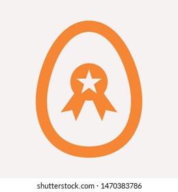 easter eggs simple icon isolated sign symbol vector illustration - vector  