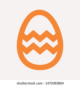 easter eggs simple icon isolated sign symbol vector illustration - vector  
