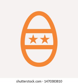 easter eggs simple icon isolated sign symbol vector illustration - vector  
