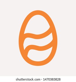 easter eggs simple icon isolated sign symbol vector illustration - vector  