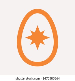 easter eggs simple icon isolated sign symbol vector illustration - vector  