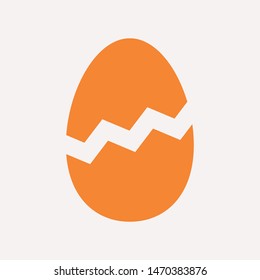 easter eggs simple icon isolated sign symbol vector illustration - vector  