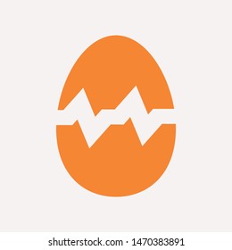 easter eggs simple icon isolated sign symbol vector illustration - vector  