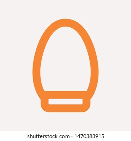 easter eggs simple icon isolated sign symbol vector illustration - vector  