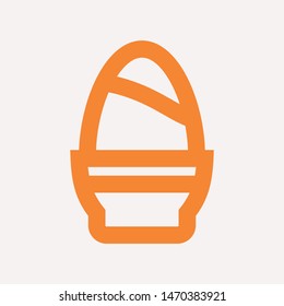 easter eggs simple icon isolated sign symbol vector illustration - vector  