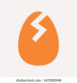 easter eggs simple icon isolated sign symbol vector illustration - vector  