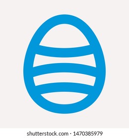 easter eggs simple icon isolated sign symbol vector illustration - vector  