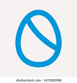 easter eggs simple icon isolated sign symbol vector illustration - vector  