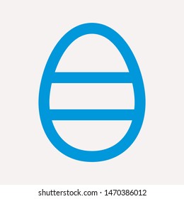 easter eggs simple icon isolated sign symbol vector illustration - vector  