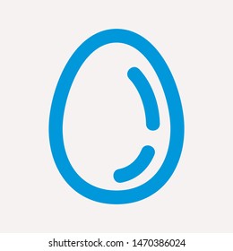 easter eggs simple icon isolated sign symbol vector illustration - vector  