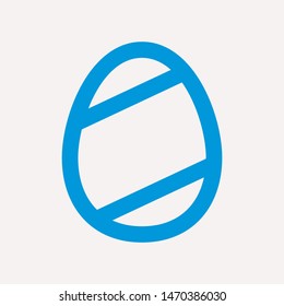 easter eggs simple icon isolated sign symbol vector illustration - vector  