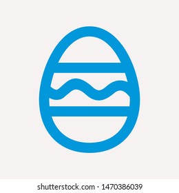 easter eggs simple icon isolated sign symbol vector illustration - vector  